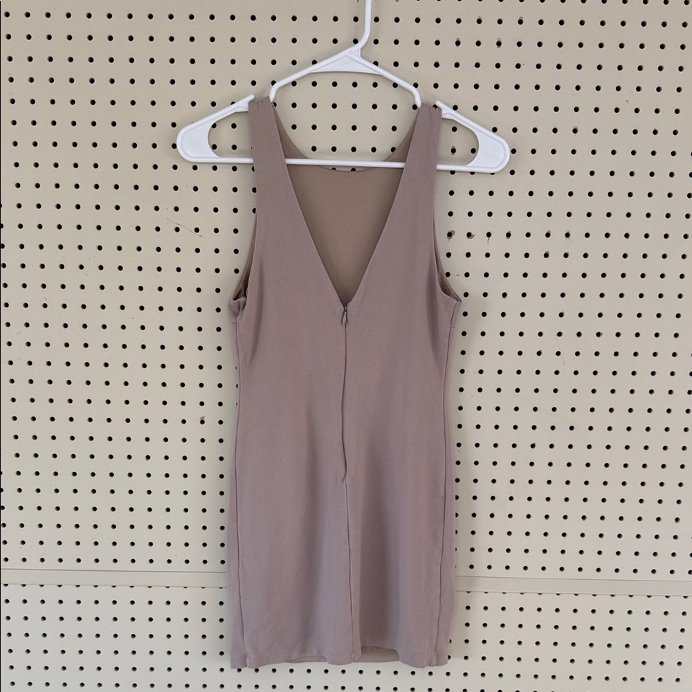 Forever 21 Sleeveless Taupe Mini Dress